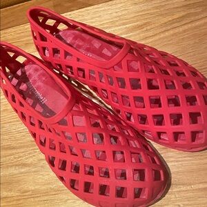 Jeffrey Campbell red jelly Shoes